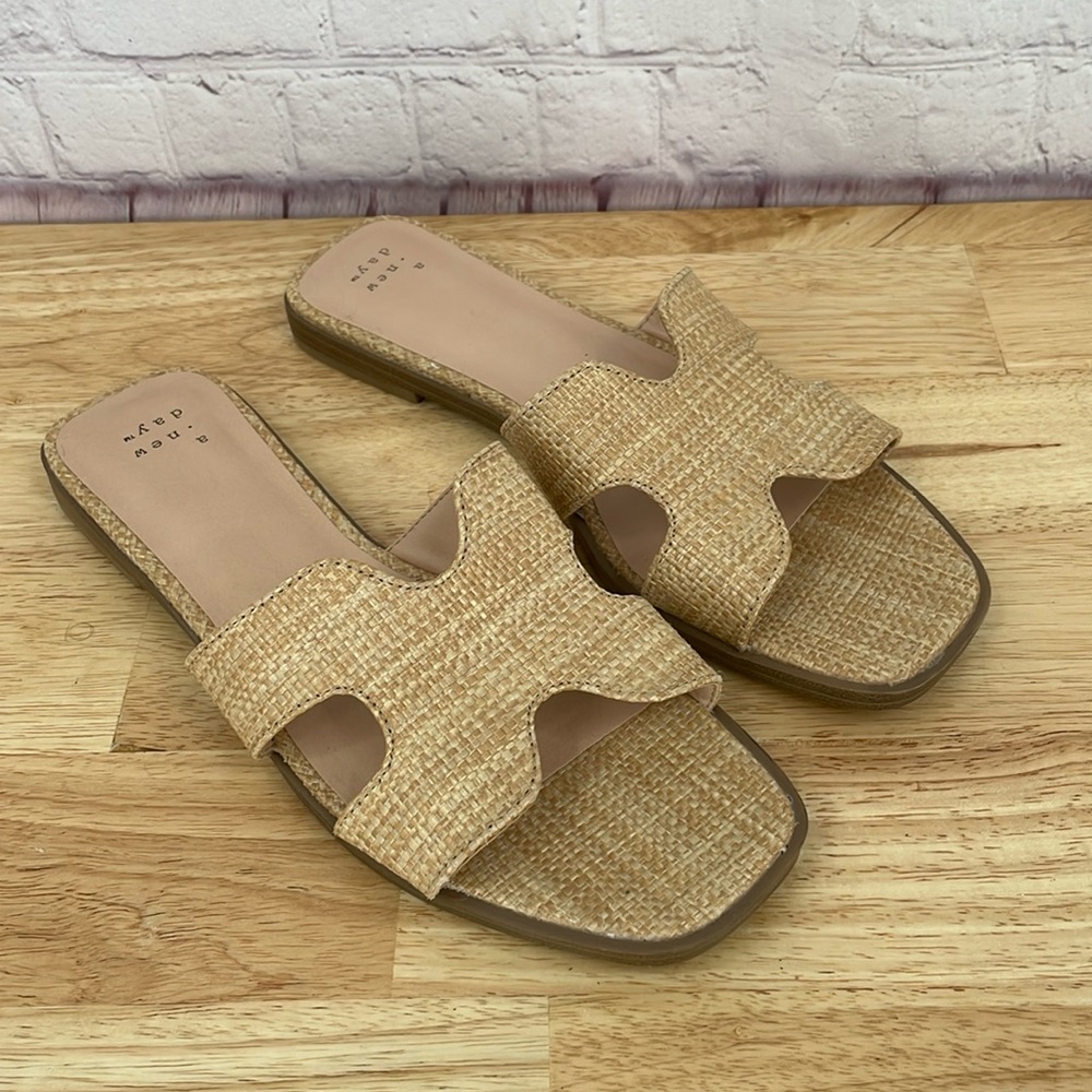 Target A New Day Like New Women’s Nina Slide Sandals Textured Bohemian Beach Go
